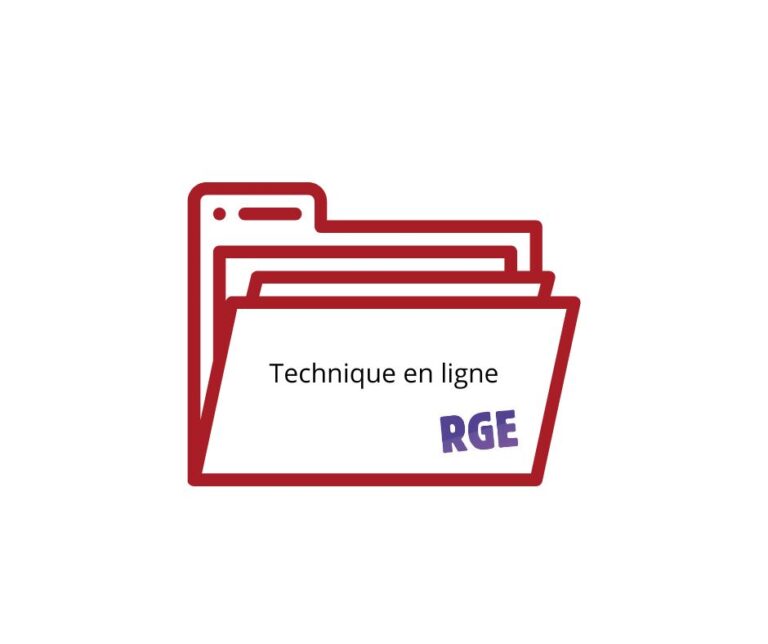 Dossier RGE administratif en ligne